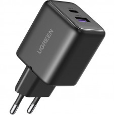 Зарядний пристрій Ugreen X516 2xUSB 30W (USB-A + USB-C) Black (65014)