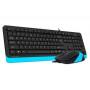 Комплект (клавіатура, миша) A4Tech F1010 Black/Blue