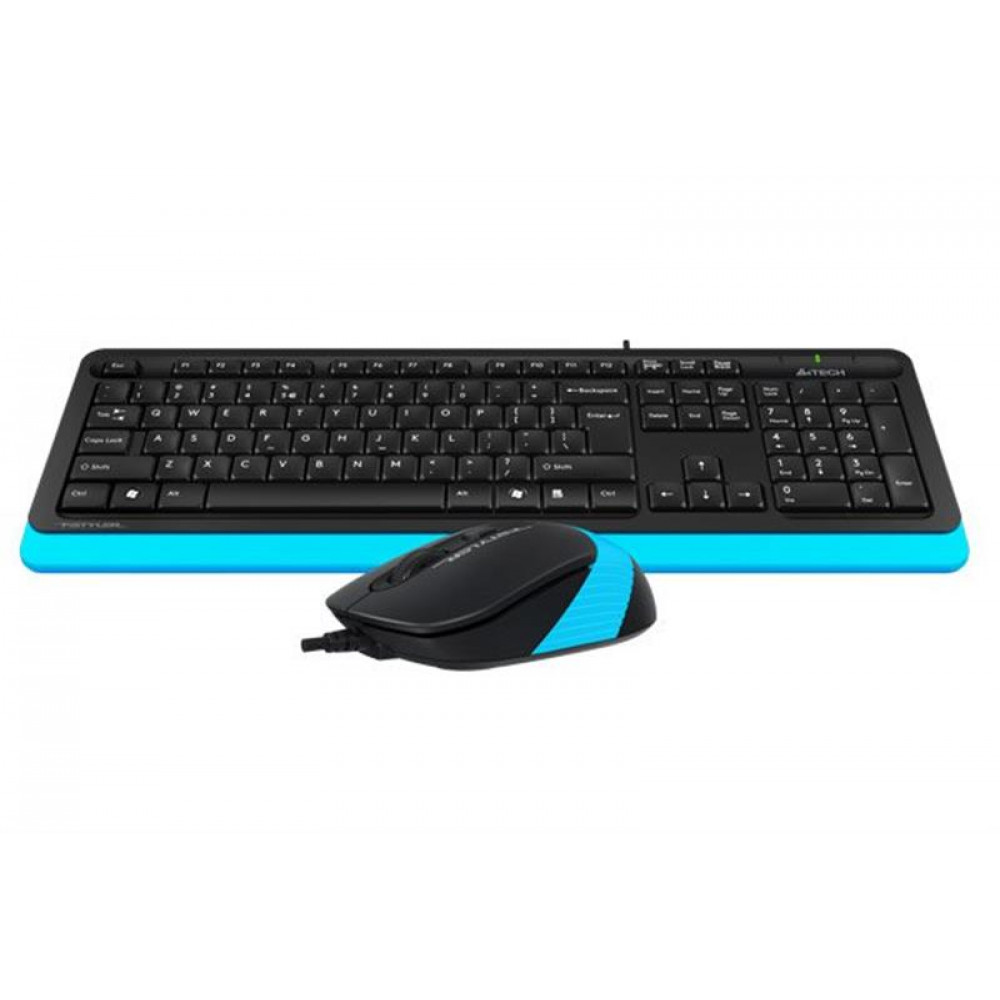 Комплект (клавіатура, миша) A4Tech F1010 Black/Blue