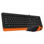 Комплект (клавіатура, миша) A4Tech F1010 Black/Orange