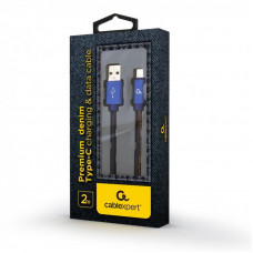 Кабель Cablexpert USB - USB Type-C V 2.0 (M/M), 2 м, синій (CC-USB2J-AMCM-2M-BL)