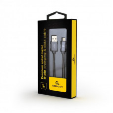 Кабель Cablexpert USB - Lightning (M/M), преміум, 1 м, сірий (CC-USB2S-AMLM-1M-BG)