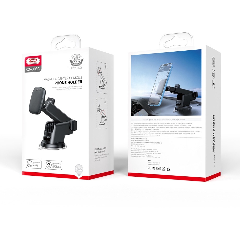 Тримач автомобільний XO C98C Black
