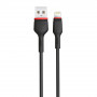 Кабель XO NB-P171 USB - Lightning, (M/M), 2.4A 1 м Black (6920680873647)