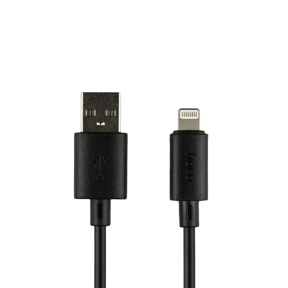 Кабель Hoco X88 Gratified USB - Lightning  (M/M), 1 м, Black (6931474783301)