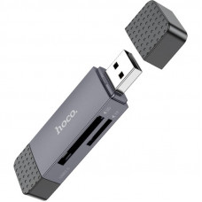 Картрідер Hoco HB45 Spirit 2-in-1 USB/USB Type-C 2.0 Black (6942007620512)