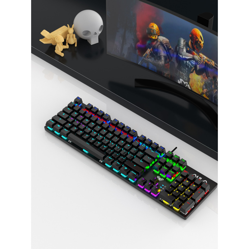 Клавіатура Aula Mechanical S2022 Blue Switch Black (6948391202235)