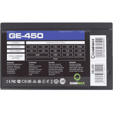 Блок живлення GameMax GE-450 Black, 450W