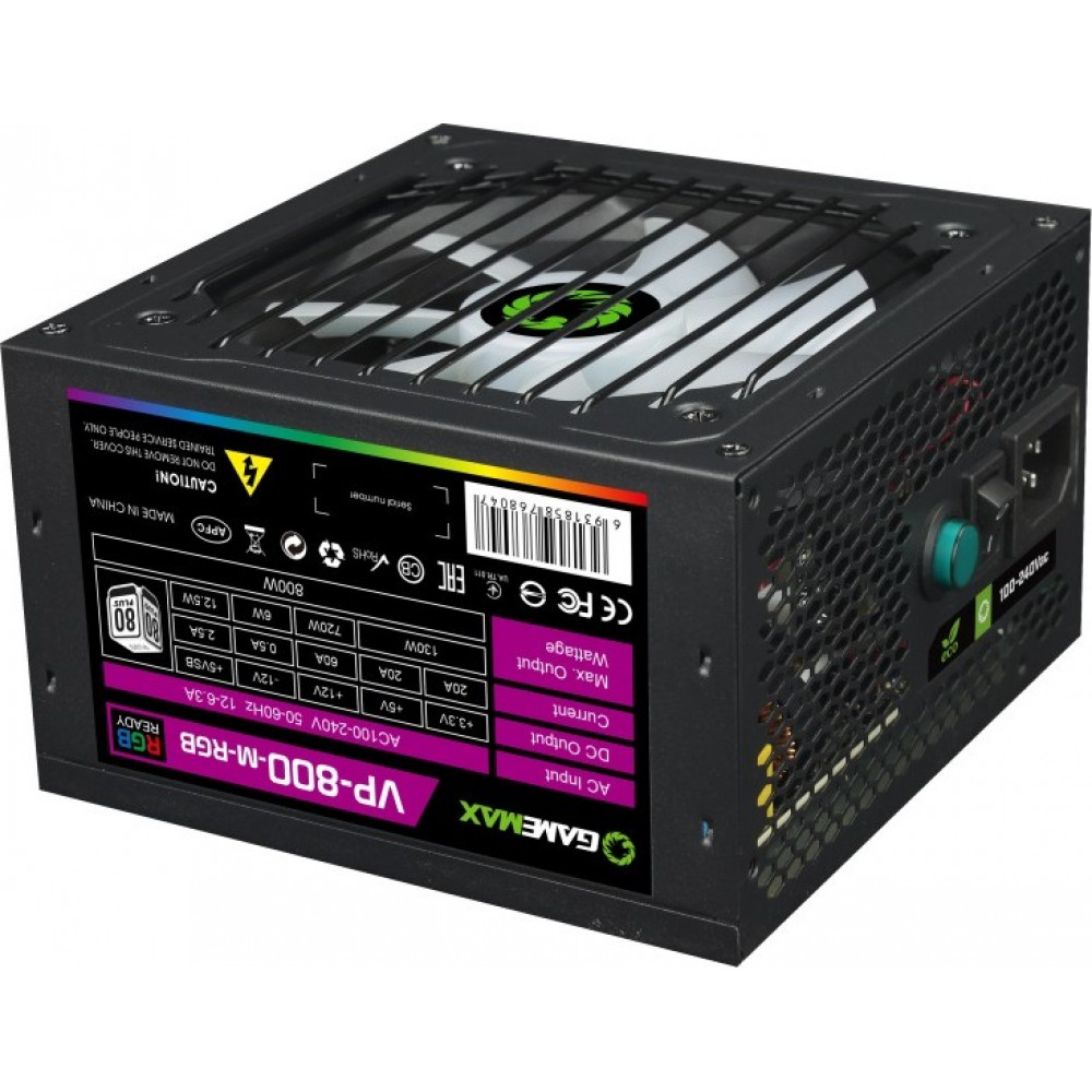 Блок живлення GameMax VP-800-M-RGB 800W