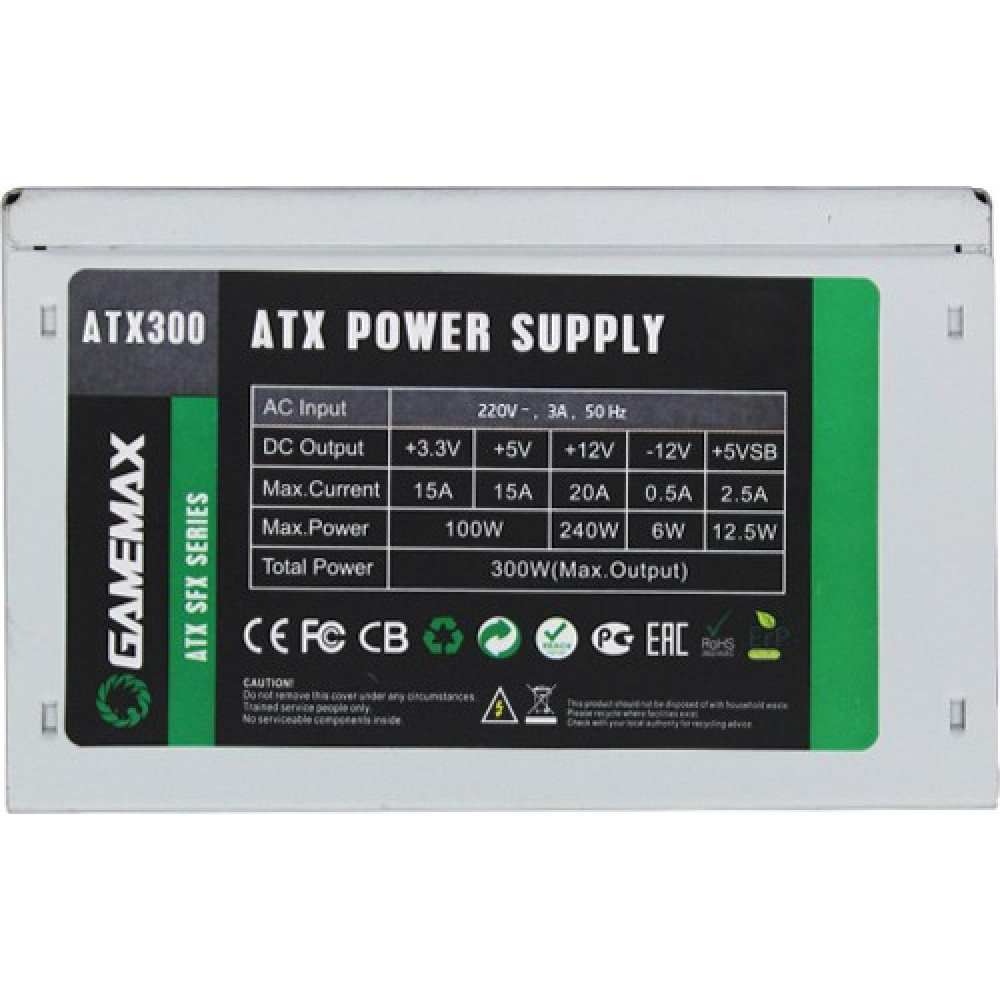 Блок живлення GameMax ATX-300, 300W
