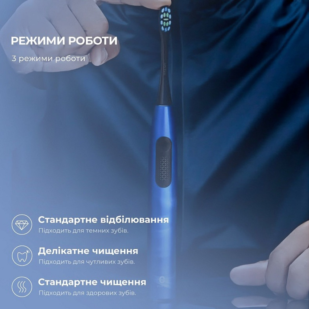 Зубна електрощітка Oclean F1 Dark Blue (Міжнародна версія) (6970810551501)