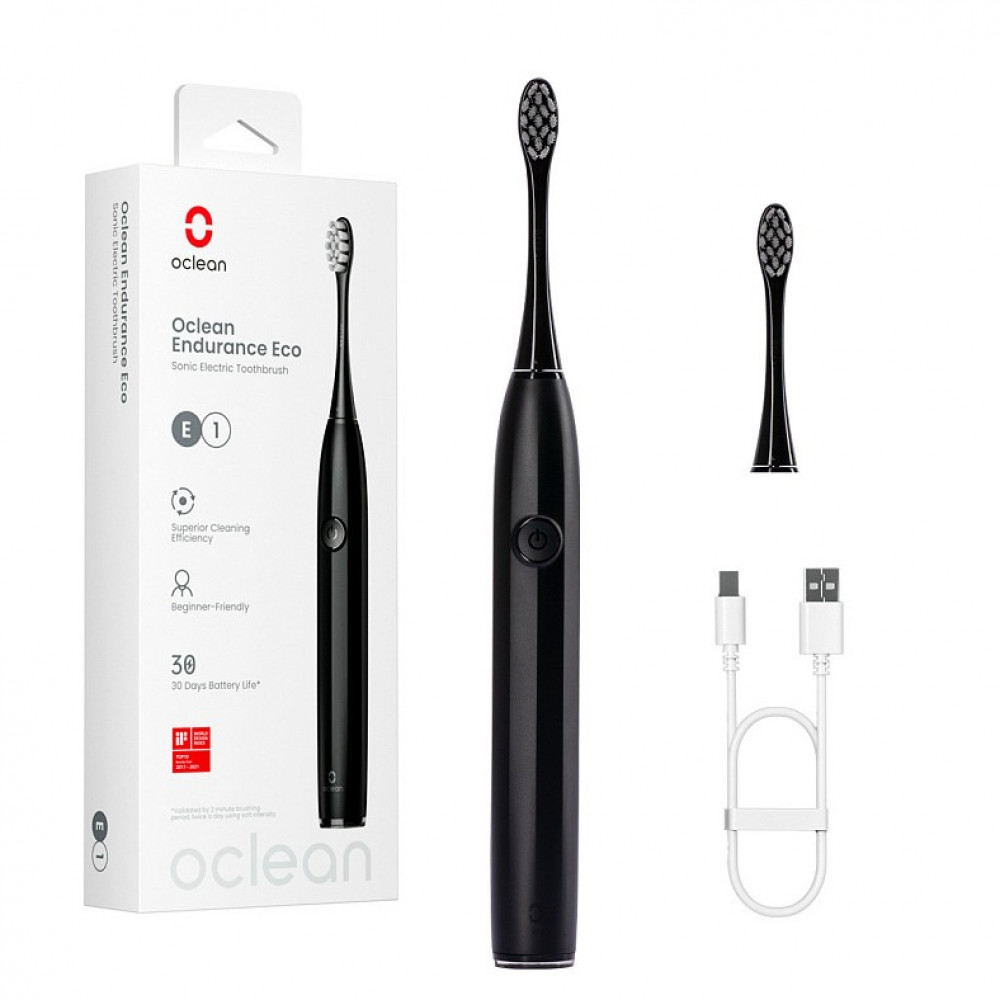 Розумна зубна електрощітка Oclean Endurance Eco Electric Toothbrush Black (6970810553321)