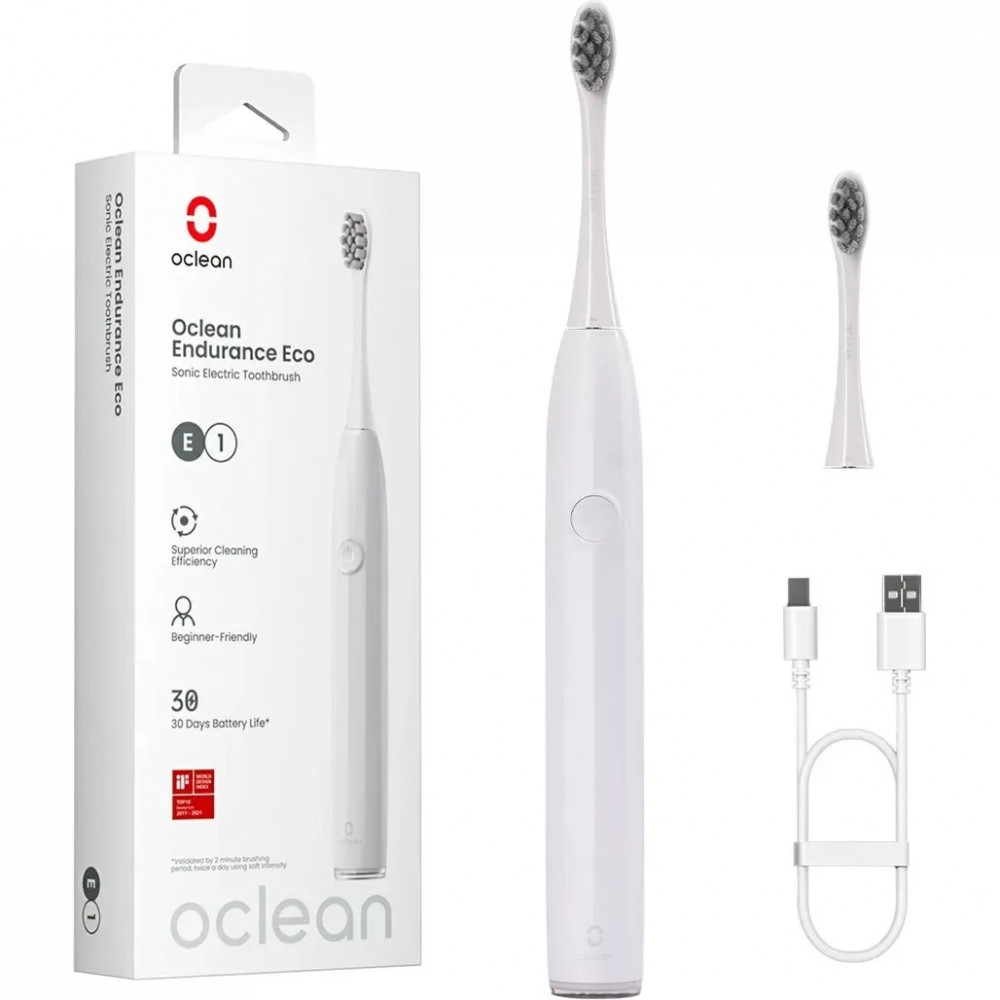Розумна зубна електрощітка Oclean Endurance Eco Electric Toothbrush White (6970810553338)