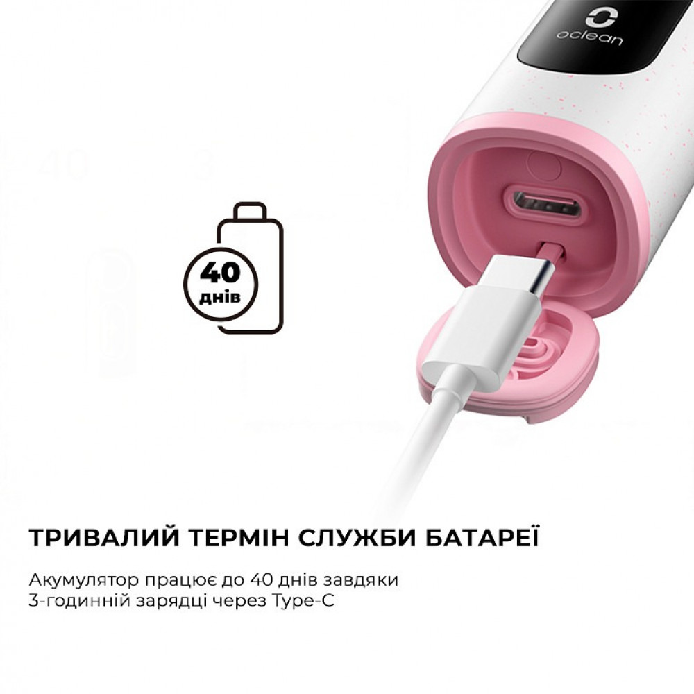 Розумна зубна електрощітка Oclean X Lite Grey (6970810555981)