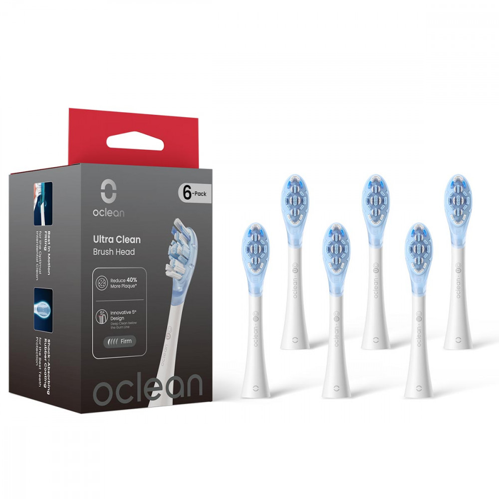 Насадка для зубної електрощітки Oclean Ultra White Clean UC03 6 шт (6970810556926)