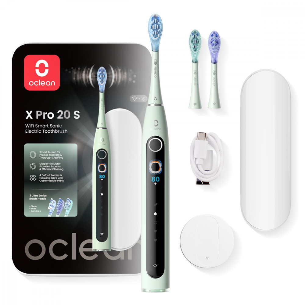 Розумна зубна електрощітка Oclean X Pro 20 Set Electric Toothbrush Green (6970810556933)