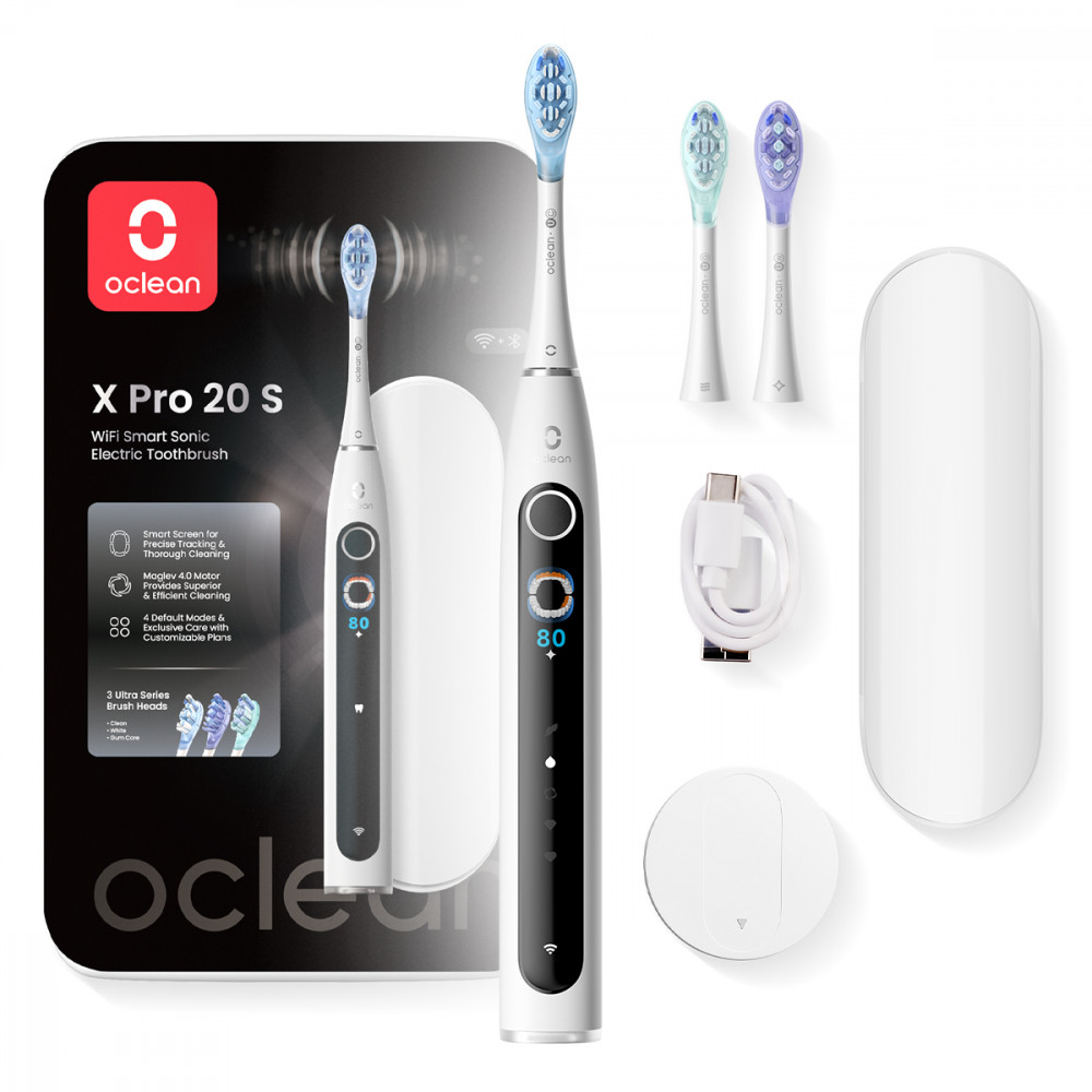 Розумна зубна електрощітка Oclean X Pro 20 Set Electric Toothbrush White (6970810556971)