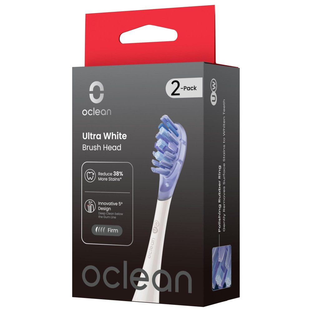 Насадка для зубної електрощітки Oclean Ultra White UW03 2 шт (6970810556995)