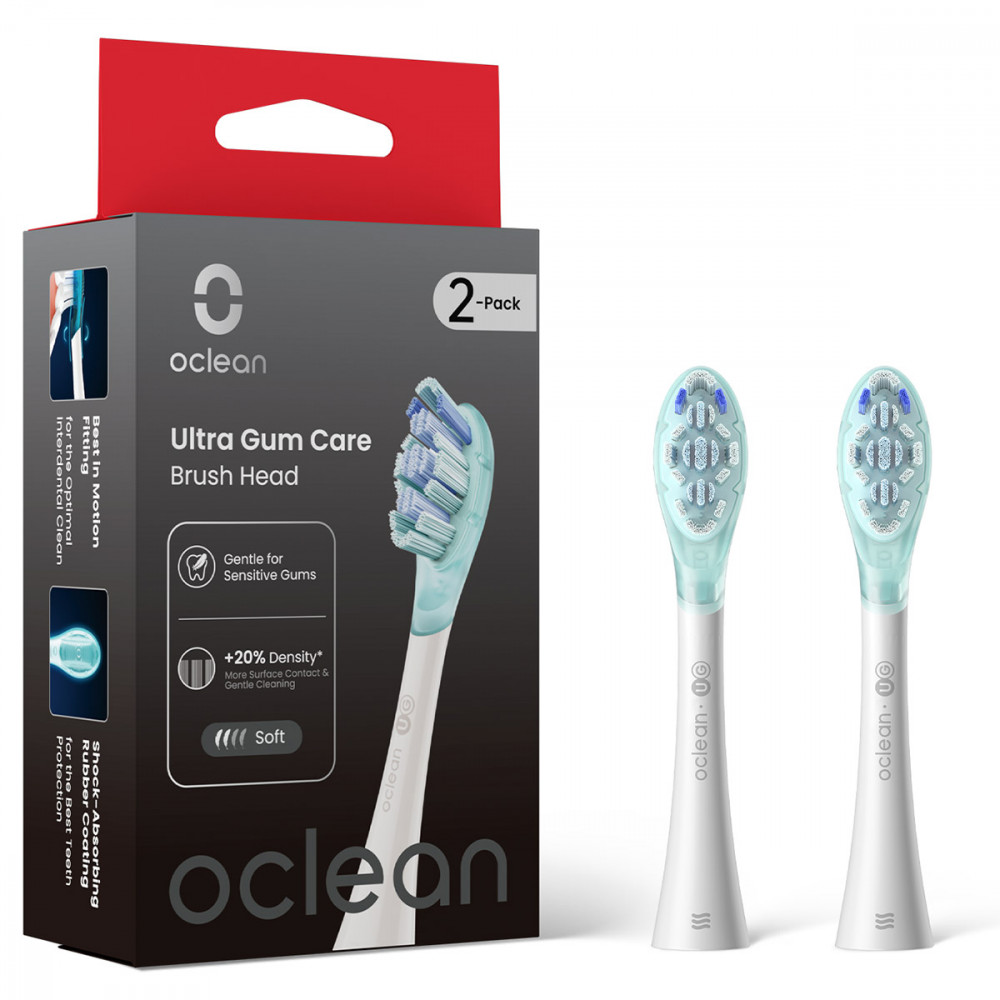 Насадка для зубної електрощітки Oclean Ultra Gum Care White UG03 2 шт (6970810557008)