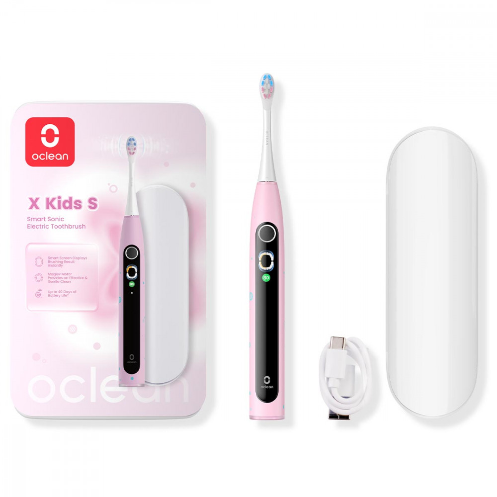 Розумна зубна електрощітка Oclean X Kids Set Electric Toothbrush Pink (6970810557220)