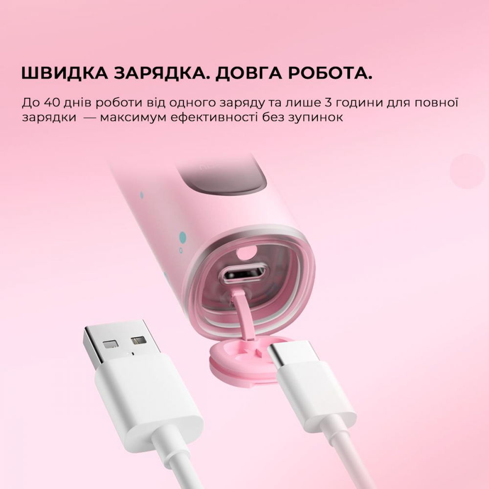 Розумна зубна електрощітка Oclean X Kids Set Electric Toothbrush Black (6970810557237)