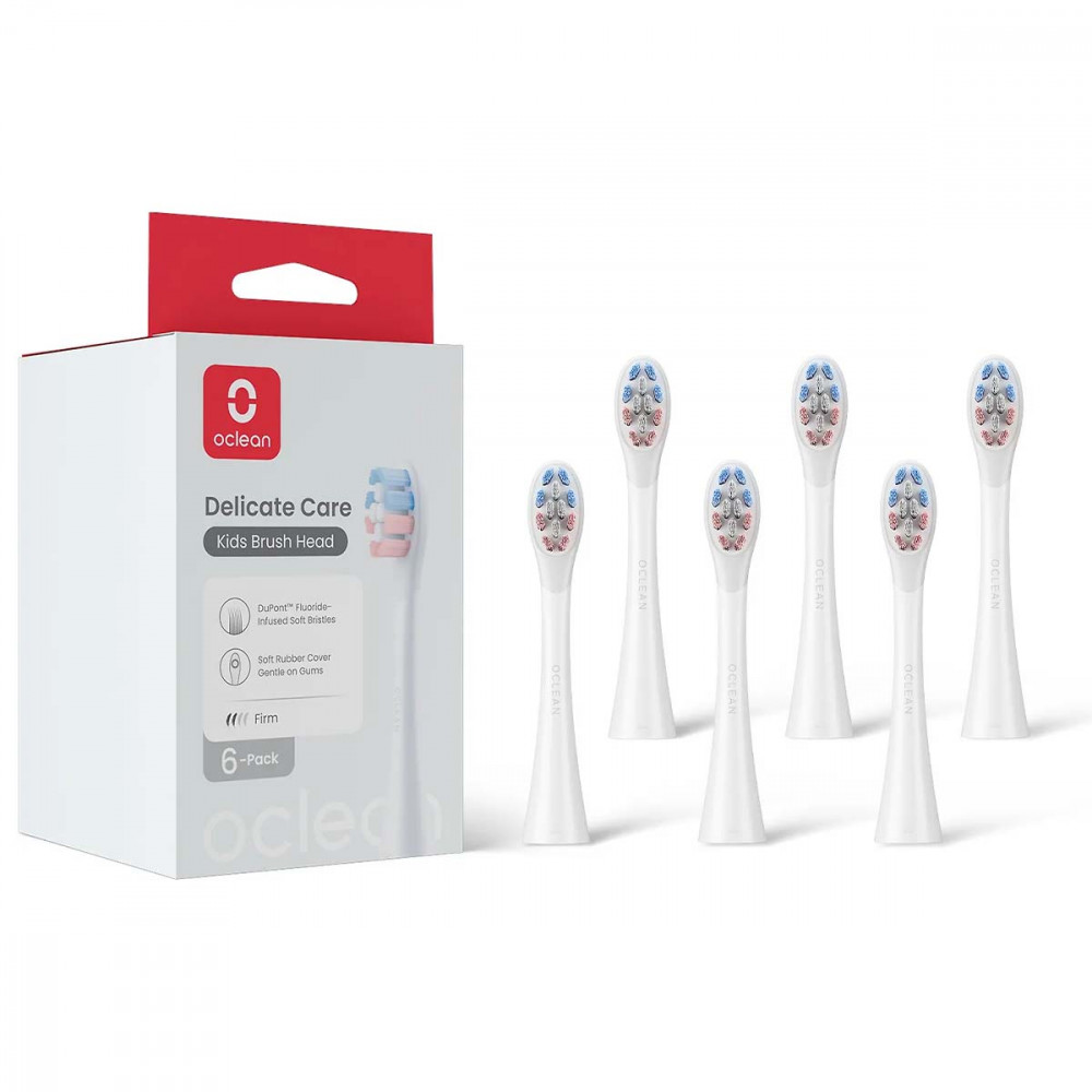 Насадка для зубної електрощітки Oclean Delicate Care P3K1 White 6 шт (6970810557404)