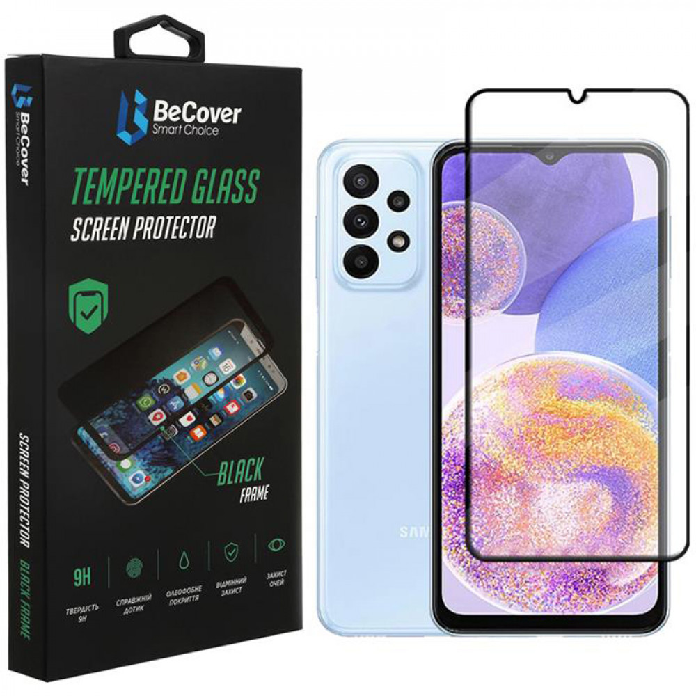 Захисне скло BeCover для Samsung Galaxy A23 SM-A235 Black (707355)