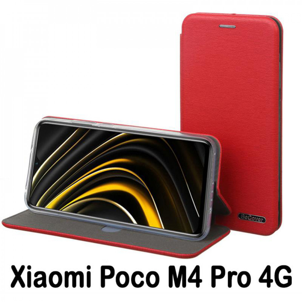 Чохол-книжка BeCover Exclusive для Xiaomi Poco M4 Pro 4G Burgundy Red (707924)