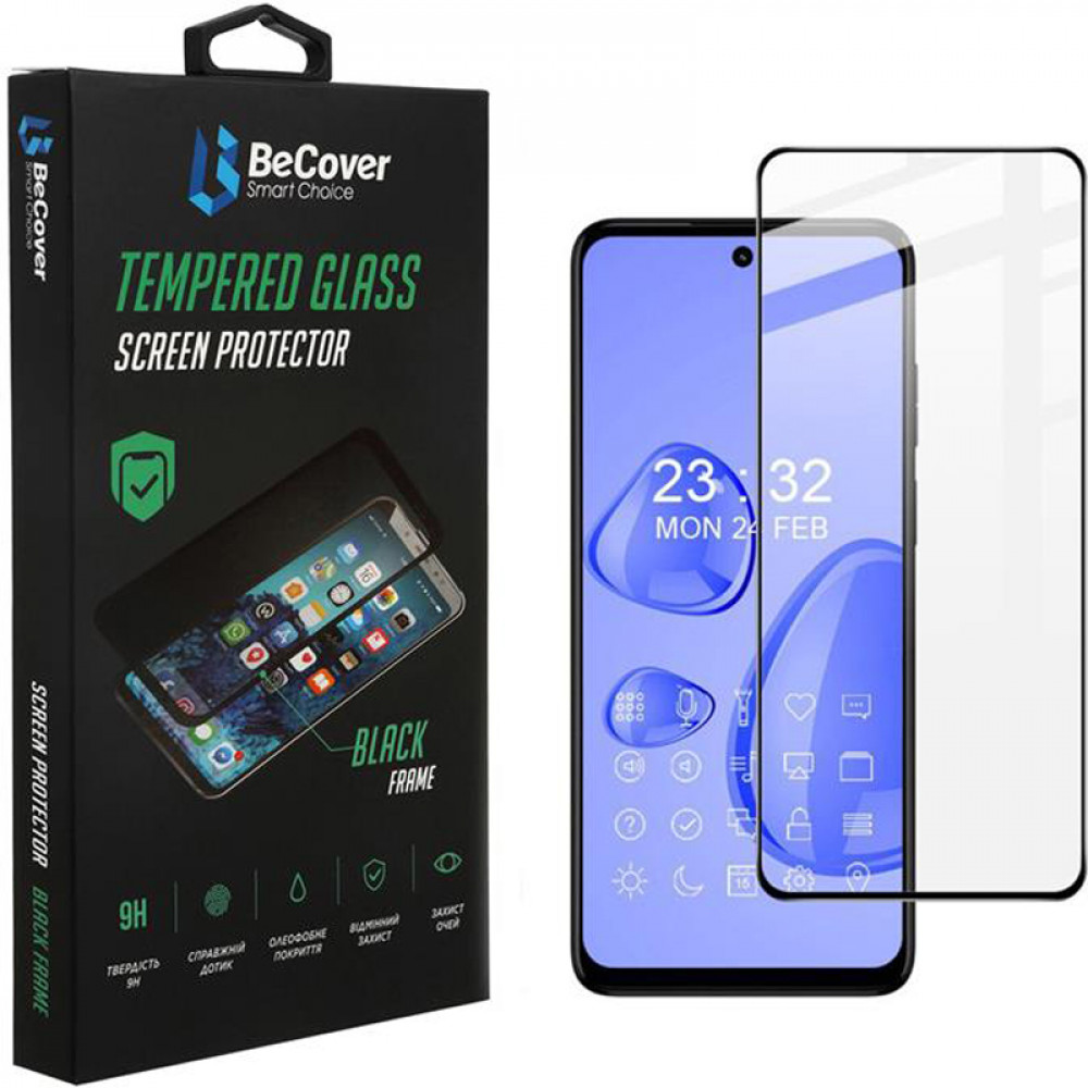 Захисне скло BeCover для Motorola Moto G32 Black (707982)