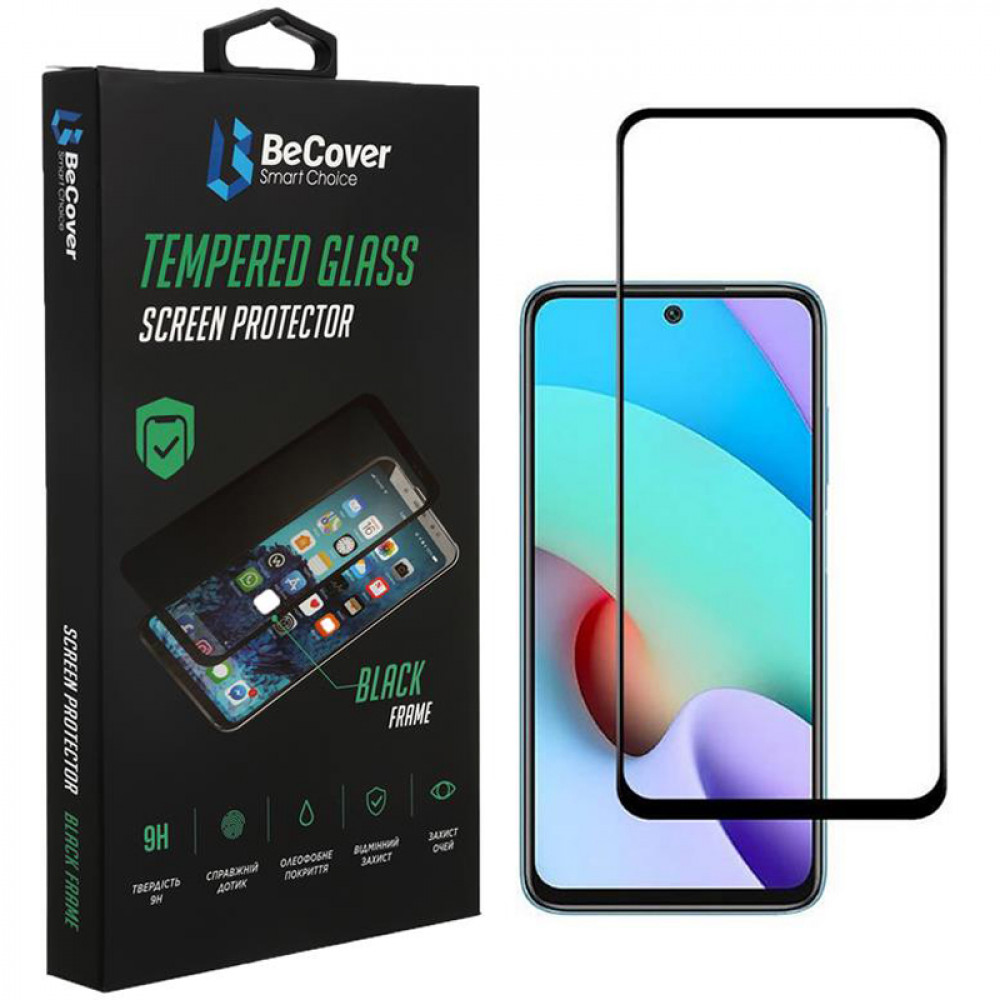 Захисне скло BeCover для Xiaomi Redmi 10 2022/10 Prime 2022 Black (708151)