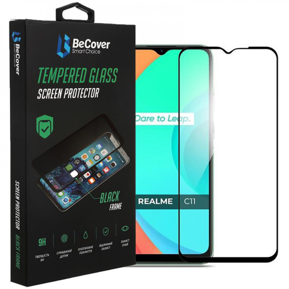 Захисне скло BeCover для Realme C11 2021 Black (708153)