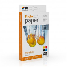 Фотопапір ColorWay глянцевий 230г/м2 10х15см 50 арк. (PG2300504R)