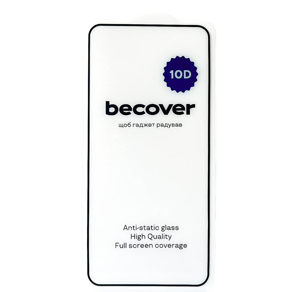 Захисне скло BeCover для Poco M6 Pro 4G 10D Black (711339)