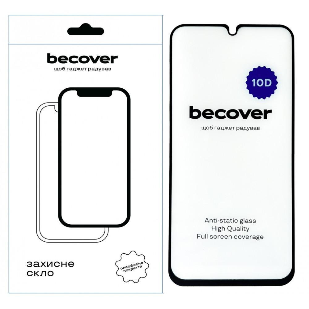 Захисне скло BeCover для Samsung Galaxy M34 5G SM-M346 10D Black (711358)