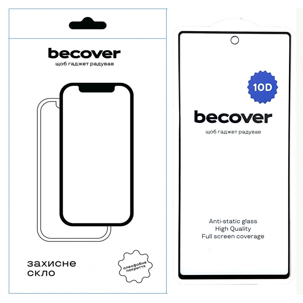 Захисне скло BeCover для Google Pixel 6A 10D Black (711488)