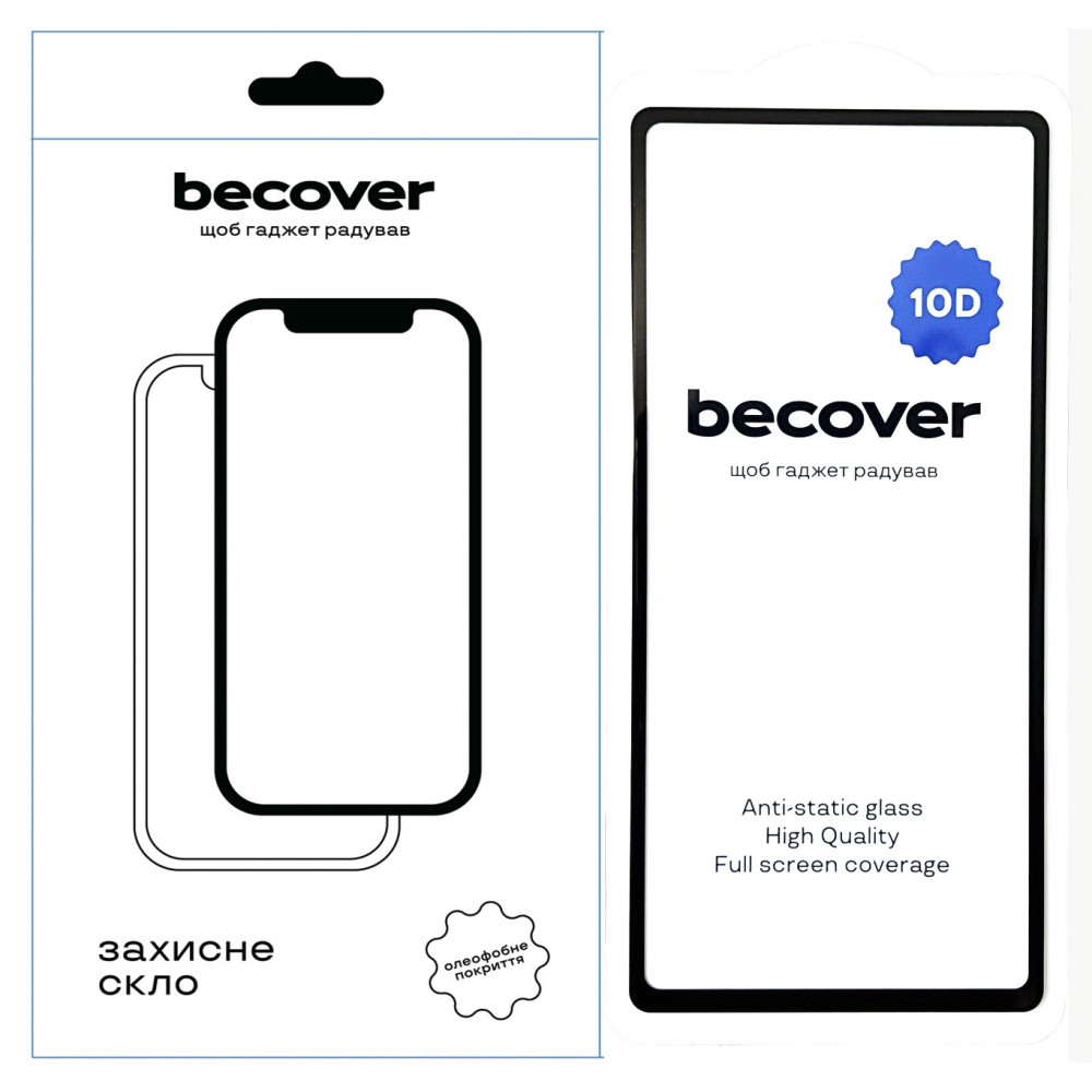 Захисне скло BeCover для Google Pixel 7a 10D Black (711490)