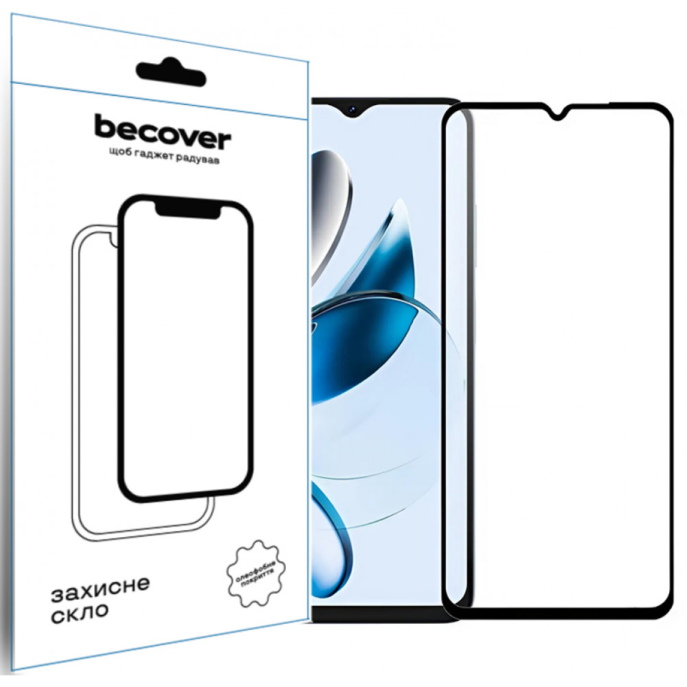 Захисне скло BeCover для Oscal Tiger 10 Black (711578)