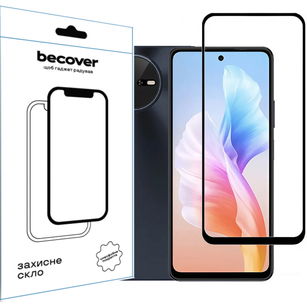 Захисне скло BeCover для Oscal Tiger 12 Black (711579)