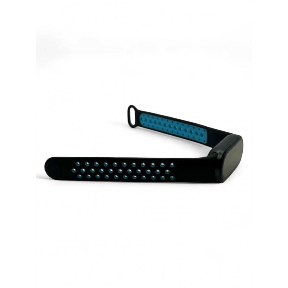 Ремінець BeCover Vents Style для Xiaomi Mi Smart Band 9 Black Blue (711982)