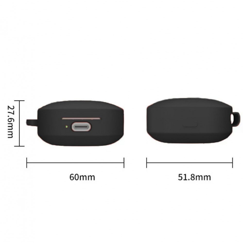 Чохол для навушників BeCover Silicon для Xiaomi Redmi Buds 6 Active Black (712012)