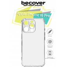 Чохол-накладка BeCover Anti-Shock для Apple iPhone 16 Pro Clear (712112)