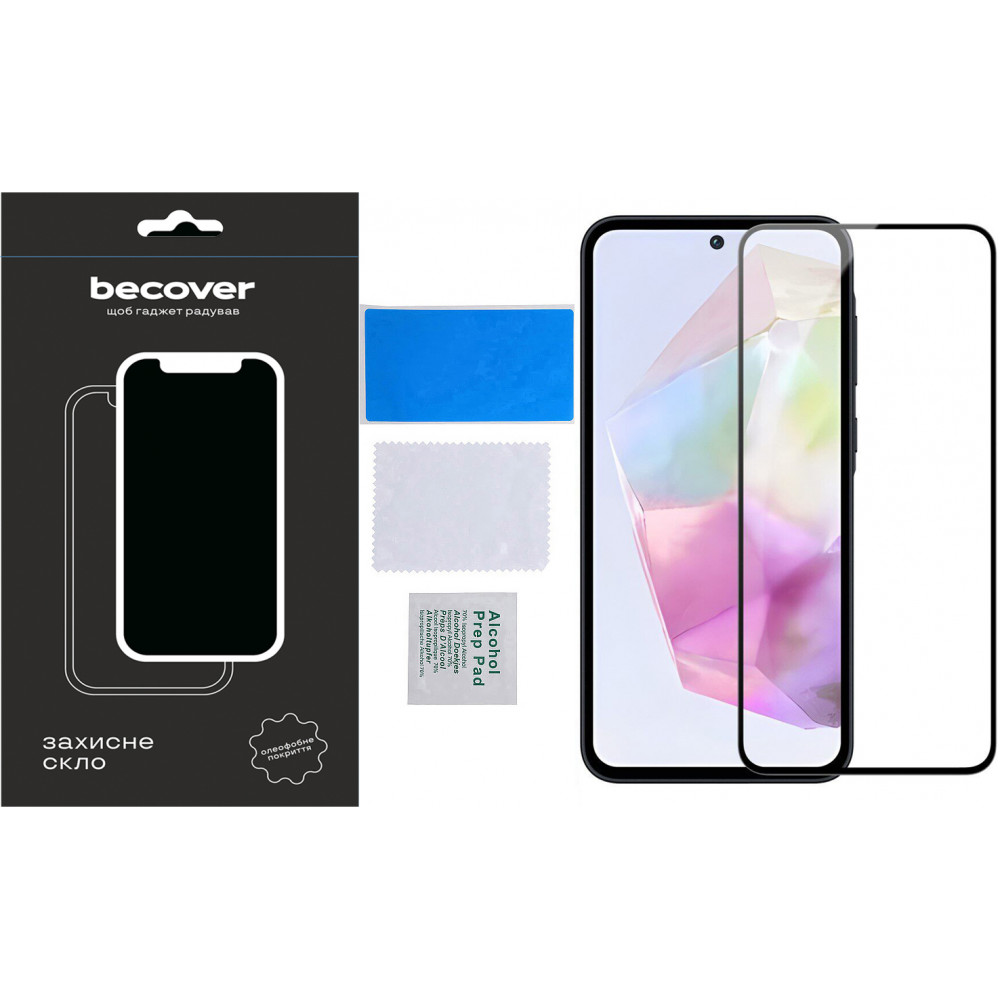 Захисне скло BeCover для Samsung Galaxy S24 FE SM-S721 Black (712485)