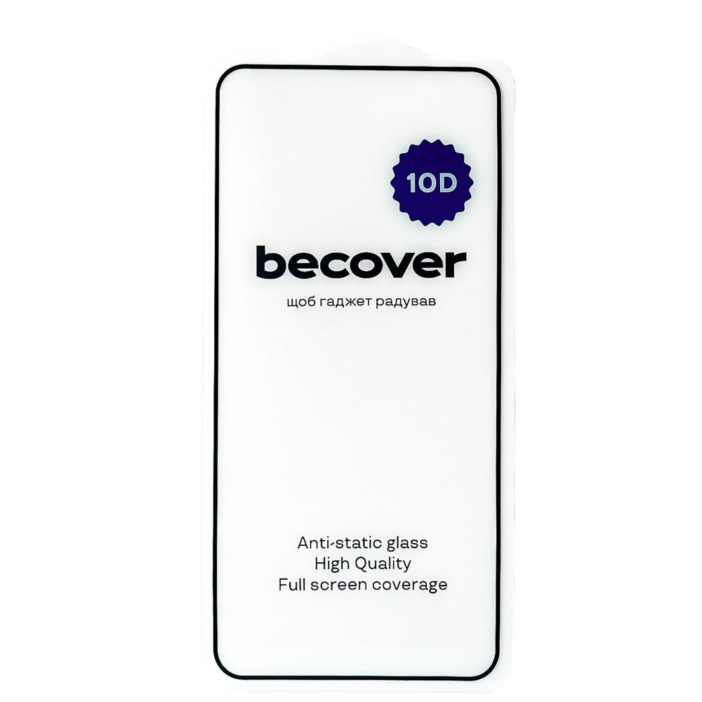 Захисне скло BeCover 10D для Xiaomi Redmi Note 14 4G Black (713098)