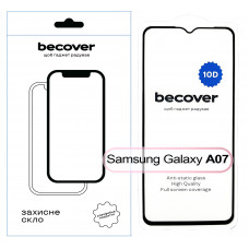 Захисне скло BeCover для Samsung Galaxy A07 SM-A075 Black (713684)