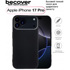 Чохол-накладка BeCover для Apple iPhone 17 Pro Black (713760) Чохол-накладка BeCover для Apple iPhone 17 Pro Black (713760)