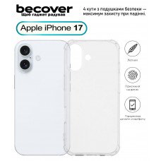Чохол-накладка BeCover Anti-Shock для Apple iPhone 17 Clear (713793) Чохол-накладка BeCover Anti-Shock для Apple iPhone 17 Clear (713793)