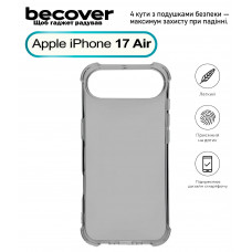 Чохол-накладка BeCover Anti-Shock для Apple iPhone 17 Air Grey (713796) Чохол-накладка BeCover Anti-Shock для Apple iPhone 17 Air Grey (713796)