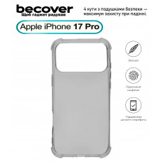 Чохол-накладка BeCover Anti-Shock для Apple iPhone 17 Pro Grey (713798) Чохол-накладка BeCover Anti-Shock для Apple iPhone 17 Pro Grey (713798)