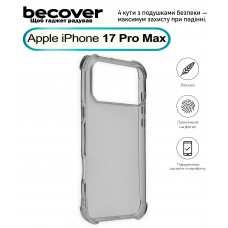 Чохол-накладка BeCover Anti-Shock для Apple iPhone 17 Pro Max Grey (713800) Чохол-накладка BeCover Anti-Shock для Apple iPhone 17 Pro Max Grey (713800)