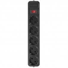 Фільтр живлення  Maxxter 5 розеток 3м (SPM5-G-10B) чорний